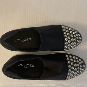 J/Slides NYC Slip-On Sneakers with Studs